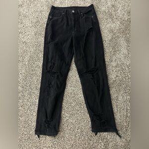 American Eagle Black Baggy Jeans